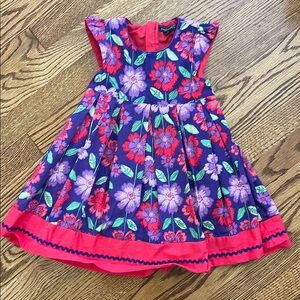 Pumpkin Patch Floral Purple and Pink Dress